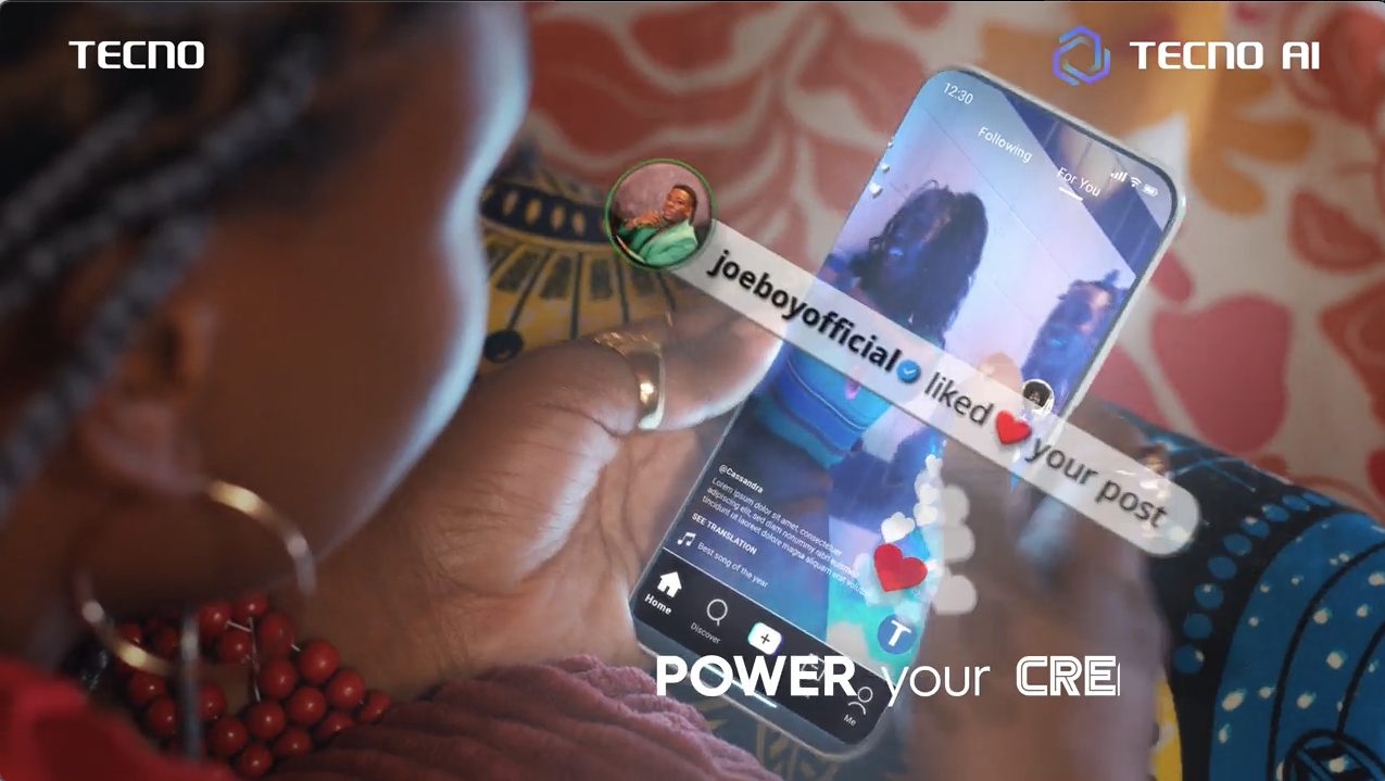 TECNO AFCON sponsorship: a fan’s phone showing joeboyofficial liked your post