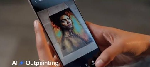 AI outpainting demonstrated on the HONOR 400