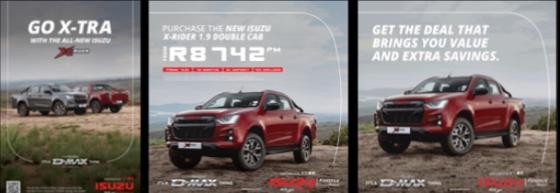Three hyperlocalised ISUZU X-Rider ads