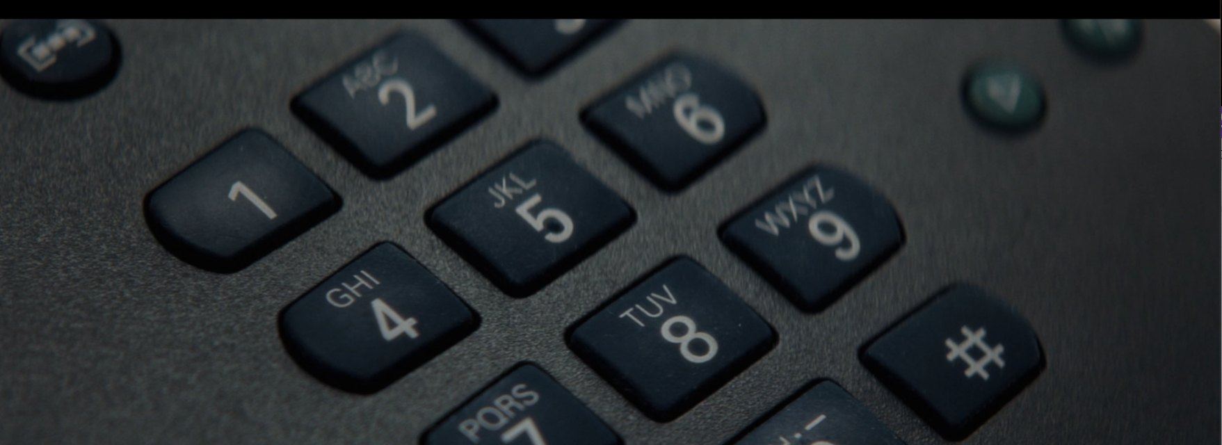 A telephone keypad