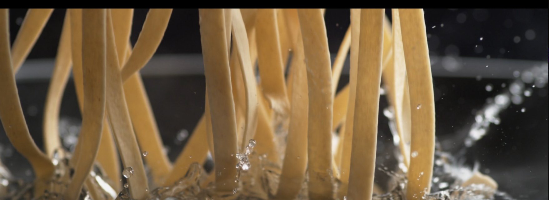 Pasta weighed to the milligram