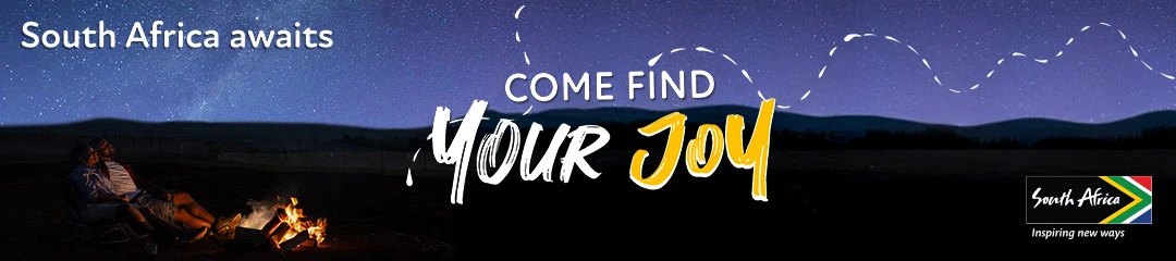 Billboard: South Africa awaits. Come find your joy.